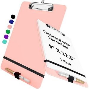 Stationery Paper Holder Clip Board with Pen