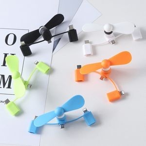 Colorful and Powerful 3-in-1 Fan Compatible for iPhone, iPad, Android Smartphone,Tablet
