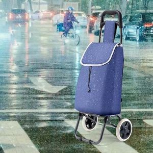 Foldable Shopping Cart Lightweight Push Trolley