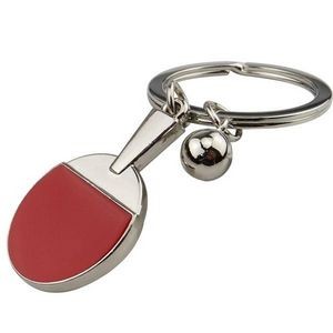 Pingpong Bat Ball Table Tennis Racket Keychain Car Key Chain Decor Ring Gift