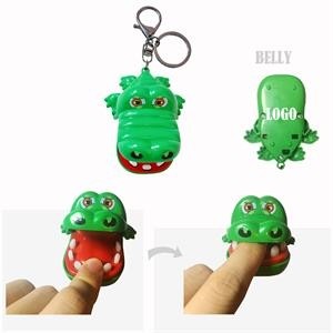 Crocodile Biting Finger Key Chain