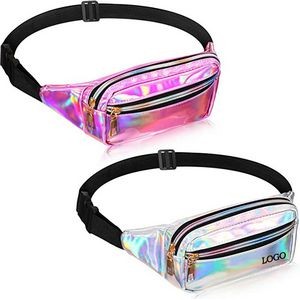 Fanny Pack Shiny Holographic Rave Cute Fanny Pack Waterproof Neon Waist Bags