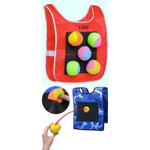 Dodgeball Balls Sticky Ball Vest for Kids Outdoor Activity Game