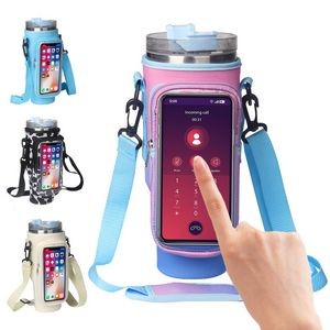 Water Bottle Holder with Strap for 40 Oz Tumbler