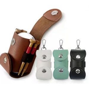 Golf Ball Bag And Tee Holder Carry Pouch