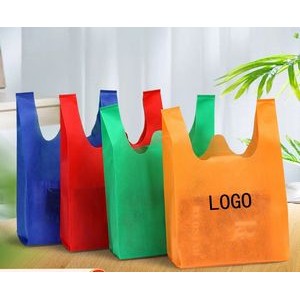Non-woven Reusable Eco Friendly T-Shirt Style Shopping Bags