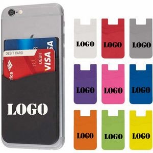 Adhesive Silicone Phone Wallet Card Holder