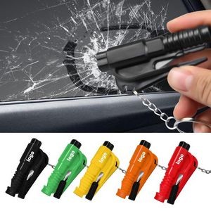 Car Escape Tool/Emergency Safety Hammer with Keychain