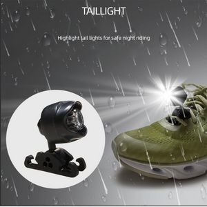 Highlights tail lights for shoes, night riding, walking dogs or hiking