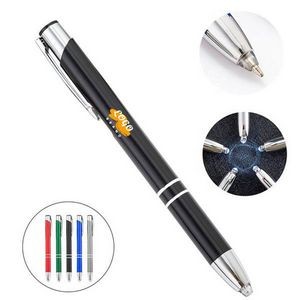Metal Ball-point pen With Led Light