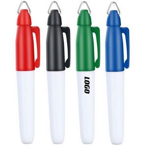 Permanent Markers with Golf Keychain Clip