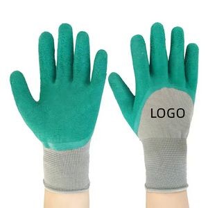 Hand Wrinkle Latex Coated Safety Work Gloves