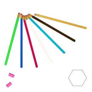 7.5" Long Hexagonal 2 HB Pencil with Eraser