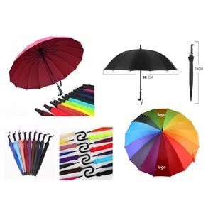 16k Ribs Long Handle Umbrellas