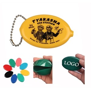 Oval Rubber Coin Purse
