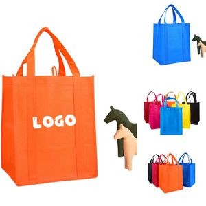 Non-Woven Two-Tone Shopping Tote Bag