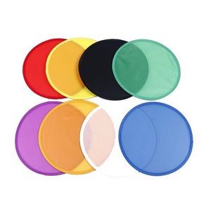6'' Foldable Nylon Flying Disc With Matching Pouch
