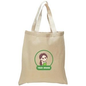 Natural Canvas Convention Tote Bag with Shoulder Strap