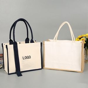 Cotton Canvas Grocery Tote Bags