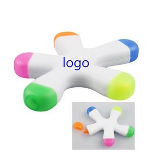 Multi-Color Pentagram Highlighter Pen