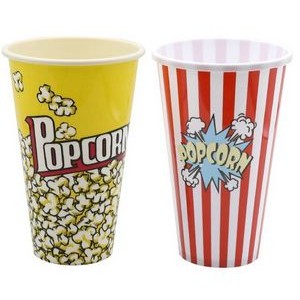 Plastic Round Popcorn Containers