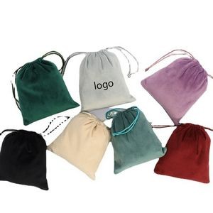 Drawstrings Velvet Gift Bags Jewelry Pouches