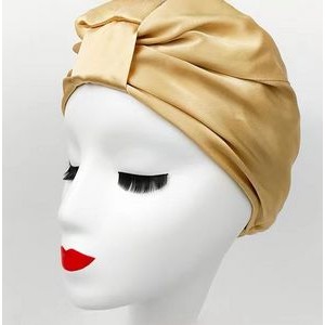 100% Natural Mulberry silk turban sleep bonnet for woman