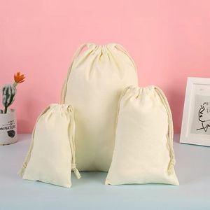 Cotton Canvas Drawsting Storage Bag