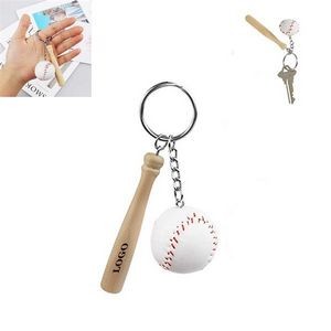 Novelty Baseball & Wooden Bat Keychains