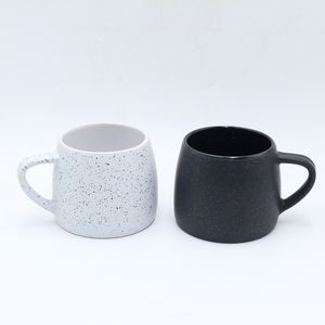 Custom matte black ceramic coffee cup stoneware logo mugs for gift