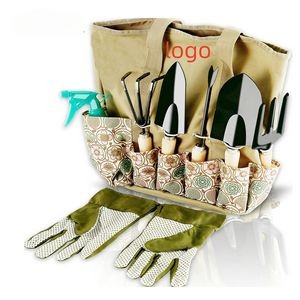 Alloy Steel Hand Tool Starter Kit with Bag/8 Piece Gardening Kit With Storage Organizer