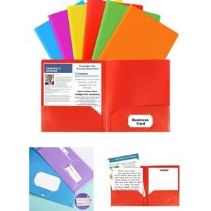 Plastic Folders With Pockets For Office School