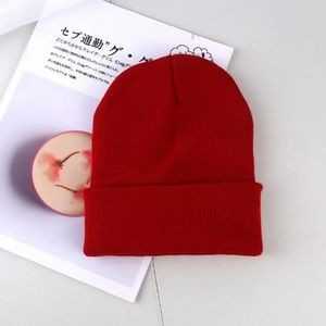 Unisex Acrylic Knit Beanie Hat