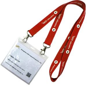 Double Ended Lanyard with Two Metal Clips