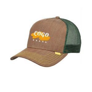 Customized Two Tone Structured Mesh Trucker Hats
