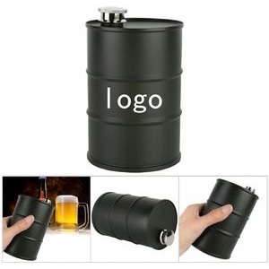 300ml/25oz Barrel shaped Stainless Steel Hip Flask