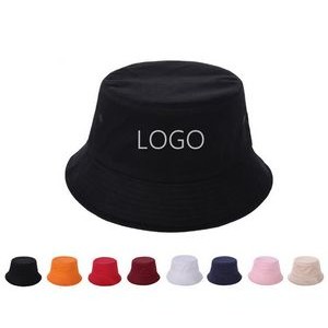 Cotton Wide Brim Bucket Hat