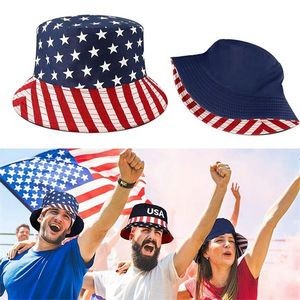 Usa Flag Fisherman Hat