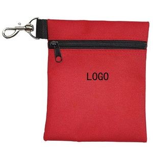 Portable golf ball storage bag, hanging waist nail bag