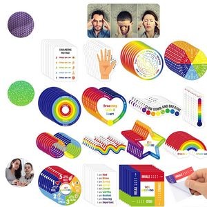 Anxiety Sensory Stickers/Decals Cute Fidget Textured Strips Toys