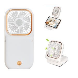 Portable Rechargeable Mini Fan Battery Phone Holder