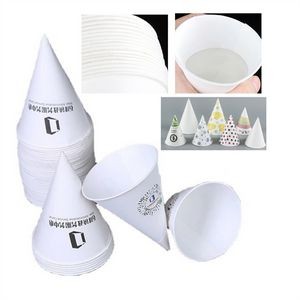  Eco Friendly White Paper Cone Cups