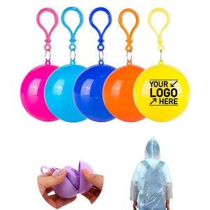 Portable Disposable Rain Poncho Ball Raincoat