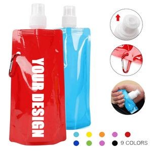 16 oz Plastic Collapsible Water Bags