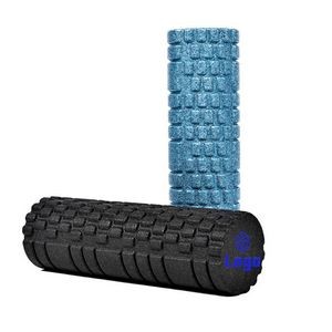 High-density foam roller massager for deep tissue massage of back and leg muscles
