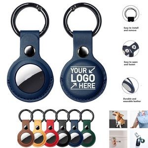 Airtag Cases Cover Keychain Leather Air Tag Holder GPS Item Finders Accessories