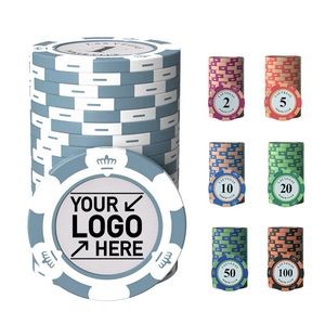Clay 14-Gram Poker Chips Custom Cash Games and Home Casino Poker Nights