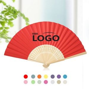 Summer Painted Folding Bamboo Hand Fan