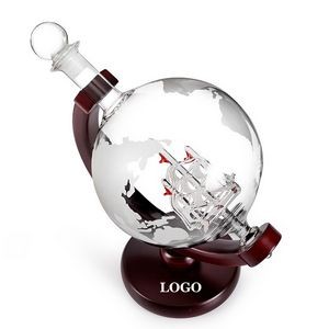 27 Oz Globe Decanter With Stand