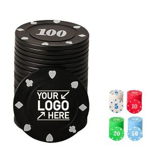 Denomination Poker Chips Plastic Learning Counters Disks Game Night Party Supplies